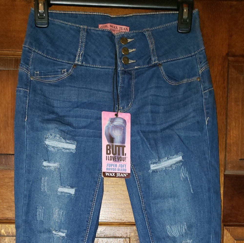 Wax Jean..butt I love you! Junior's size 3 skinny